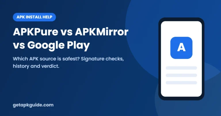 APKPure vs APKMirror vs Google Play comparison